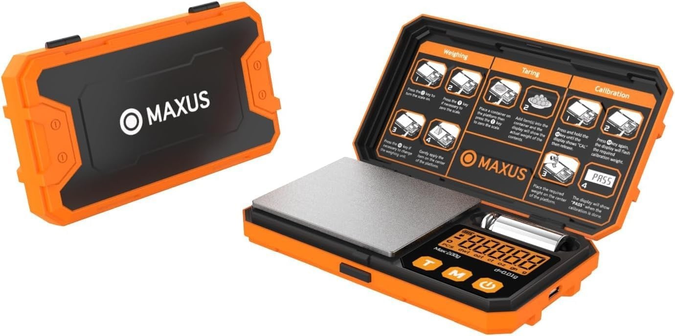 Digital Pocket Scale with Backlit LCD Display and Tare Function for Accuracy