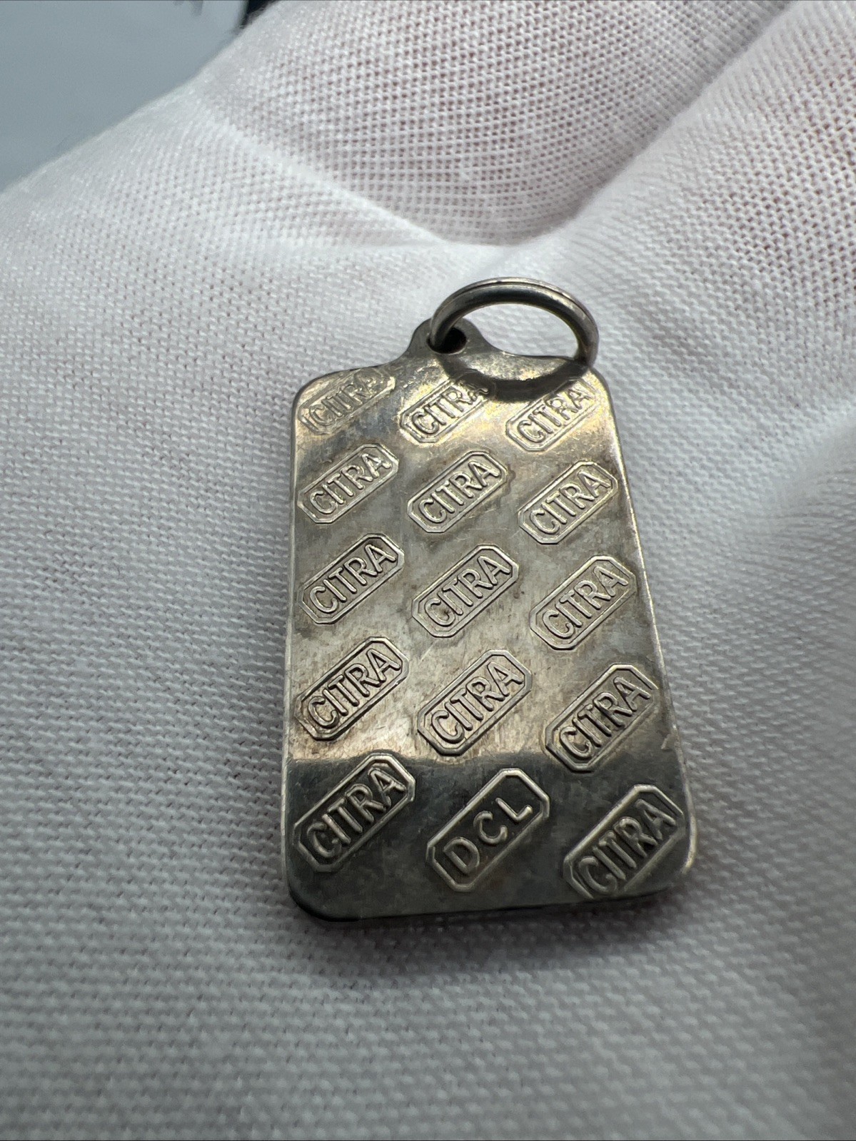CITRA SBC VINTAGE 999 FINE SILVER 10 GRAMS BAR PENDANT