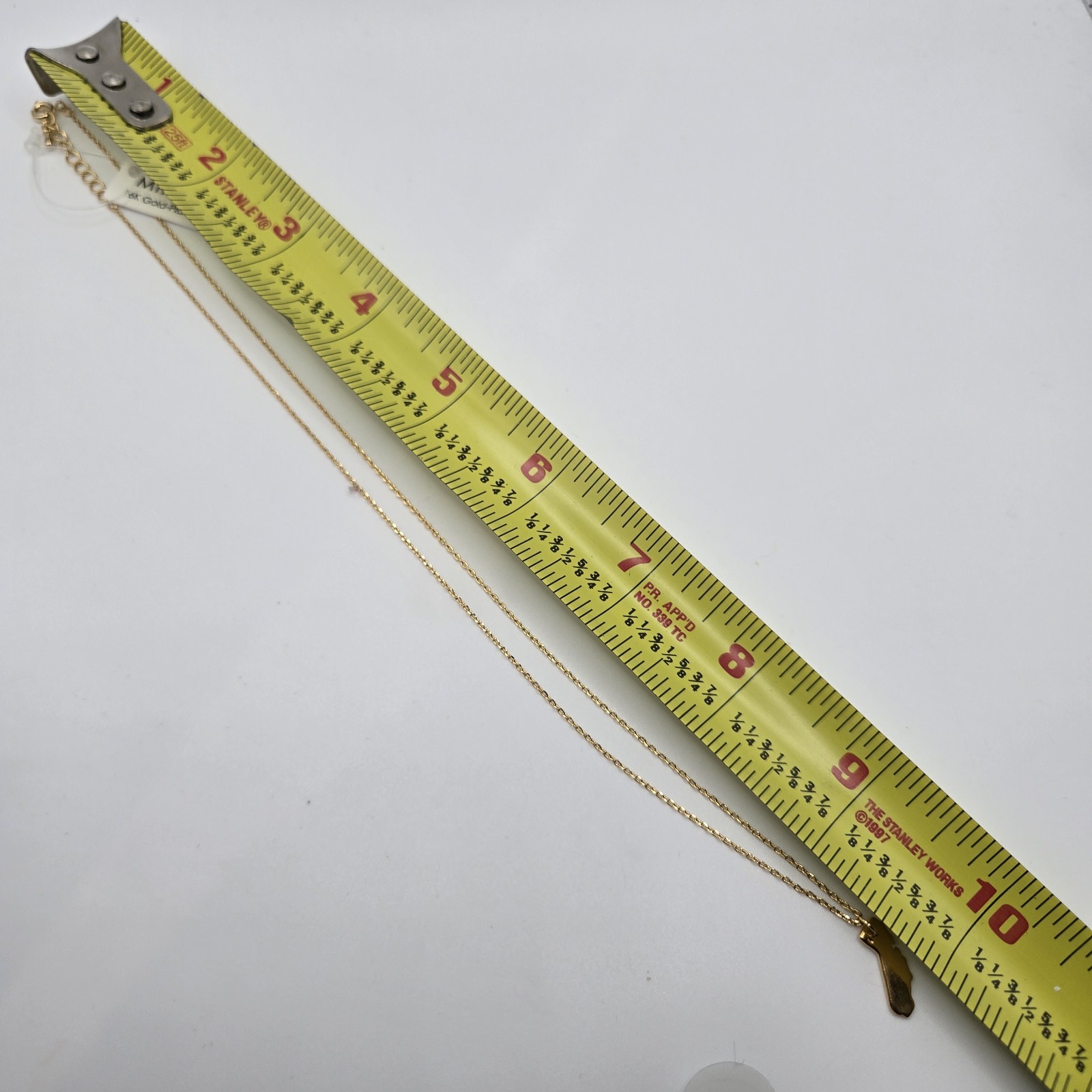 Gold Dainty Chain California State Charm Necklace 16K Gold Plated Boutique Brand