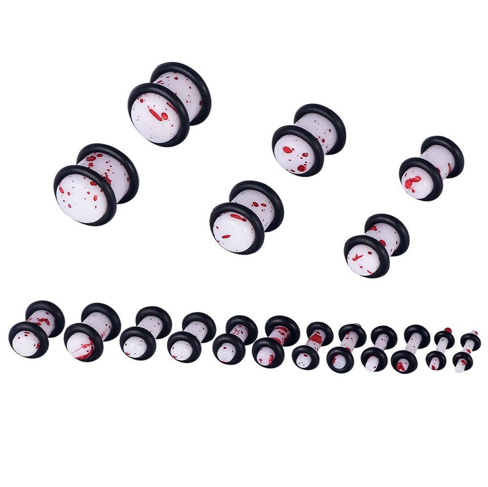 12-18Pcs Acrylic/Steel Ear Plugs Stretcher Kit 14G-20MM Ear Gauges Expander Set