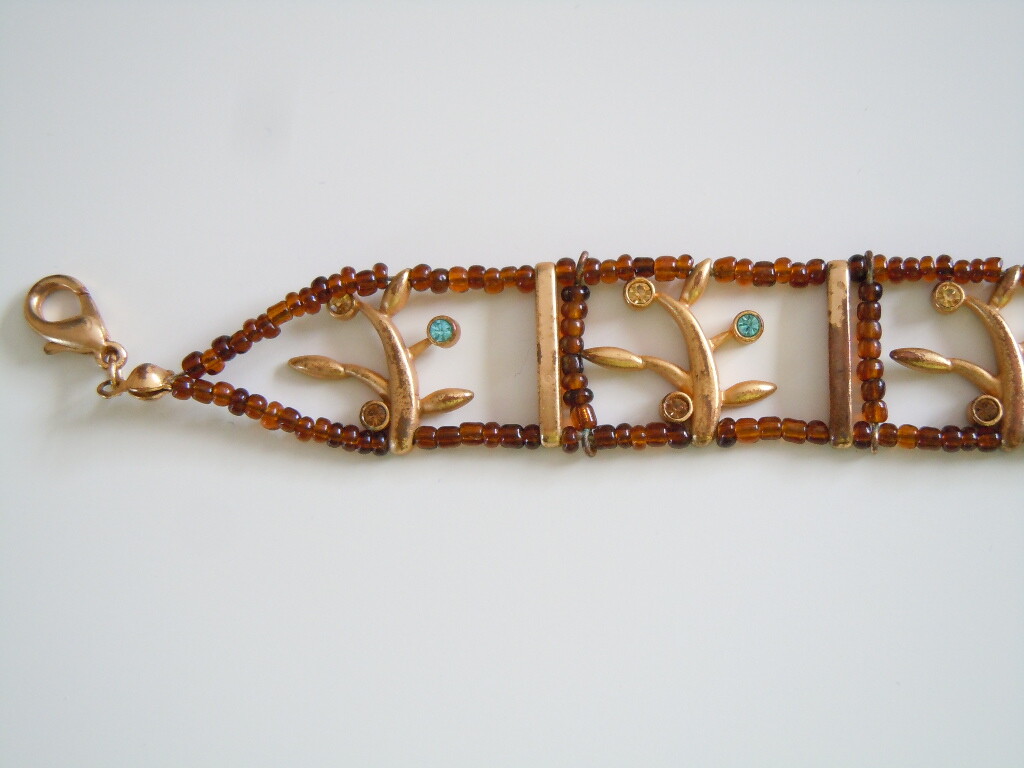 Bracelet Rhinestones & Seed Beads Fashion Jewelry 16.5 g/Length 18-23 cm