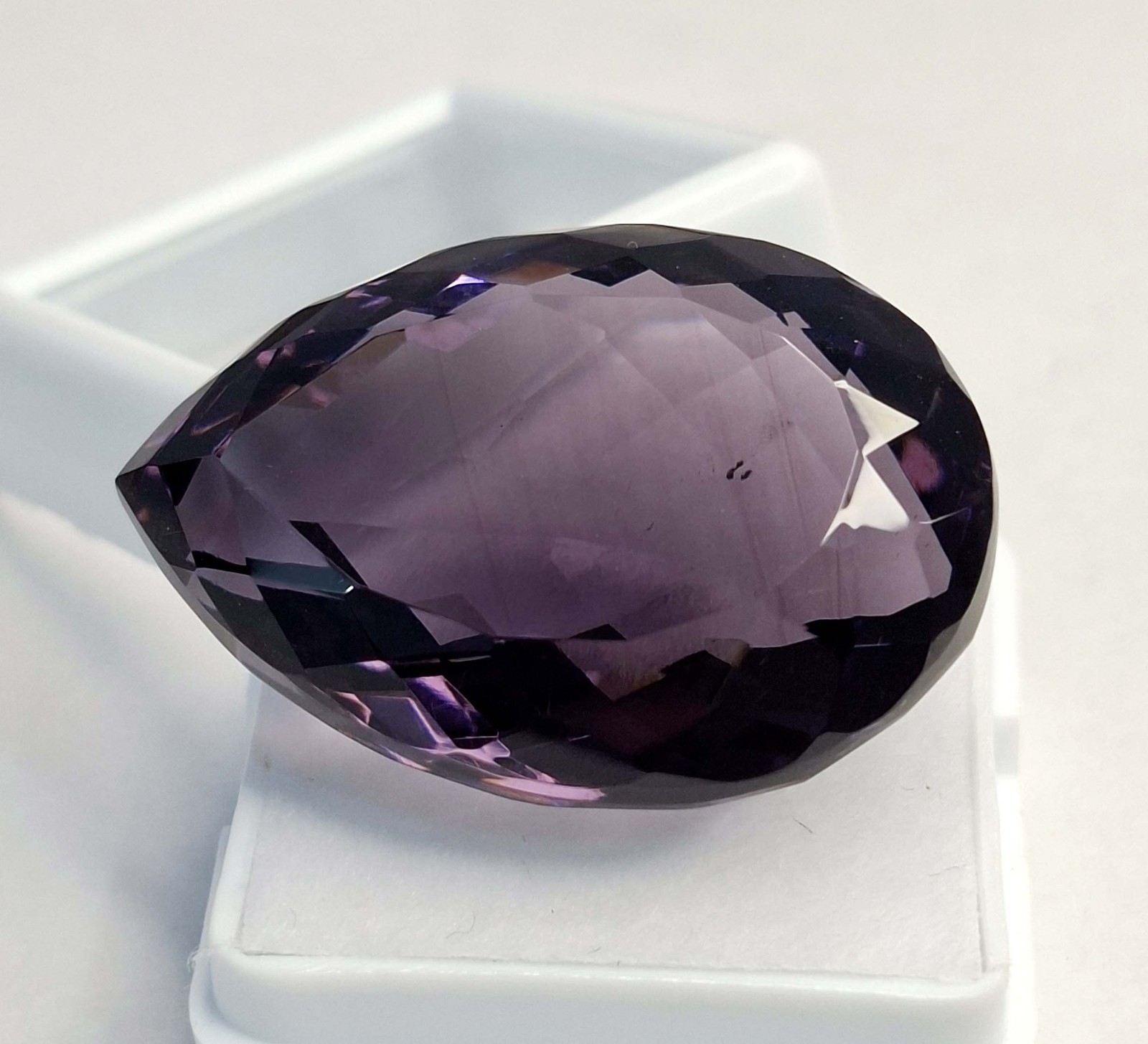 Natural Deep Purple Amethyst 58-60 Ct Pear Cut Certified Loose Gemstone RK884