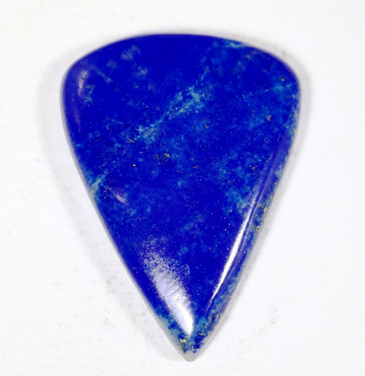 28 Ct 5X21X28 mm Natural Blue Lapis Lazuli Pear Cabochon Gemstone KM-599