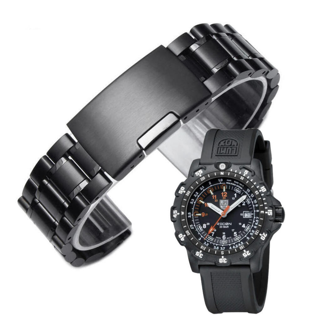 Metal Replacement Watch Band Fits Luminox Recon Point Man 8820 8821 8822 #5016