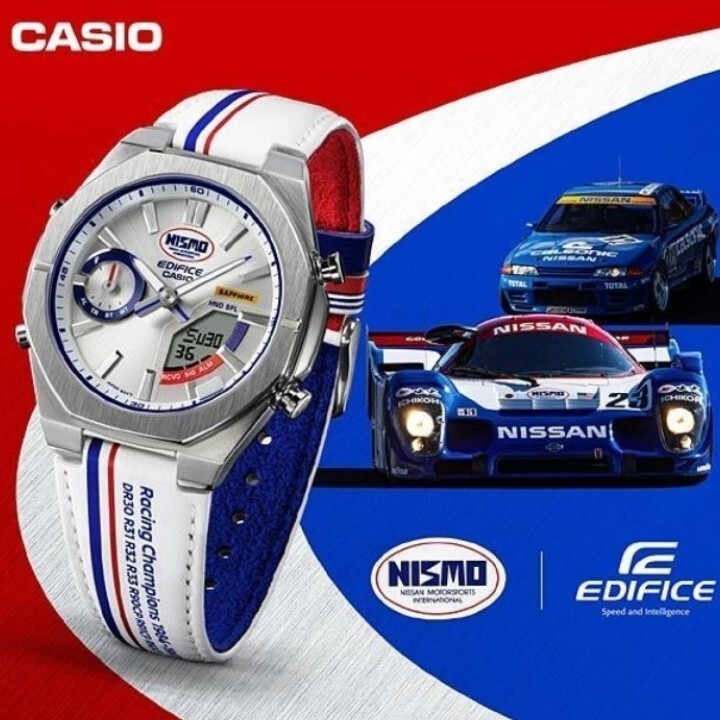 CASIO EDIFICE NISMO Heritage ECB-S10NIS-7AJR Bluetooth Sapphire Leather