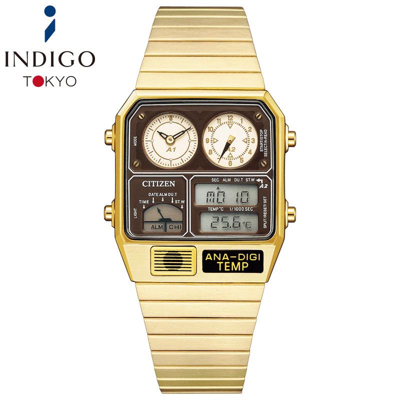 CITIZEN COLLECTION ANA-DIGI TEMP JG2103-72X Quartz Gold 32.5mm Watch