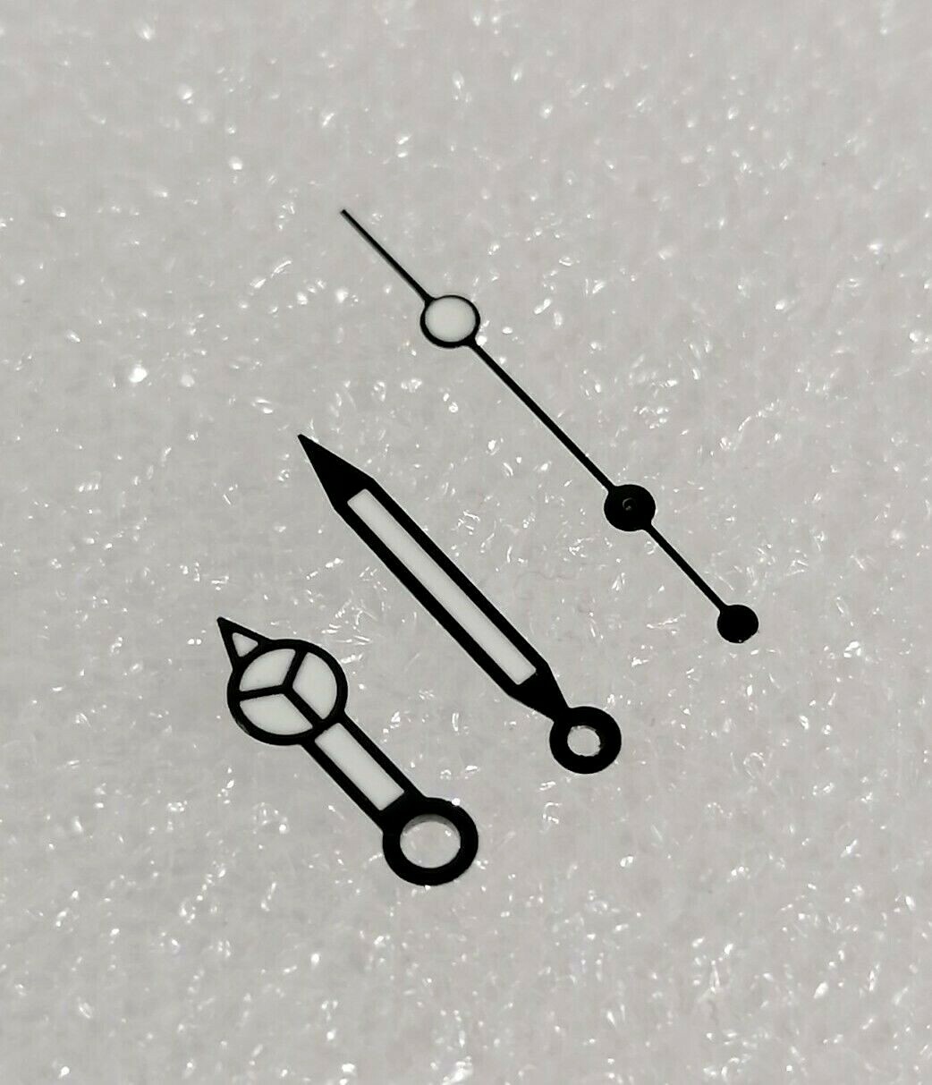 BLACK MERCEDES HANDS FOR SEIKO NH35, NH36, 7S26, 6309, 7002… MOVEMENTS
