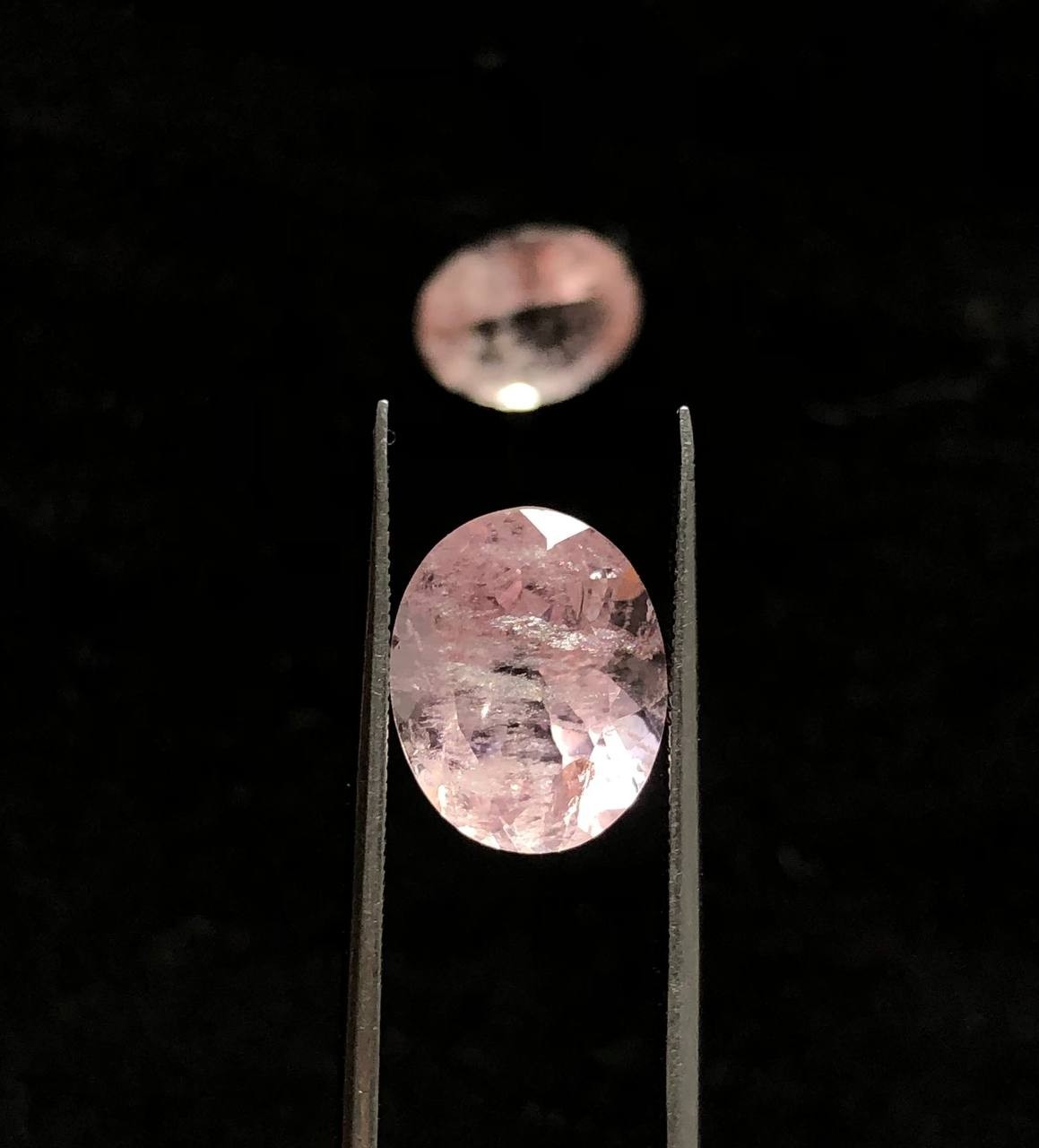 6.80Carat 100% Natural Pink Morganite Oval Faceted Gemstone 9x11x6mm From Africa