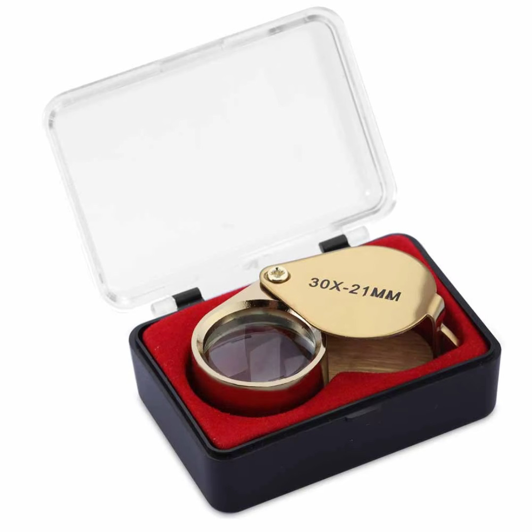 10-30X Jeweler’s Glass Magnifying Loupe-Eye Magnifier for Jewelry, Coin, Stamp