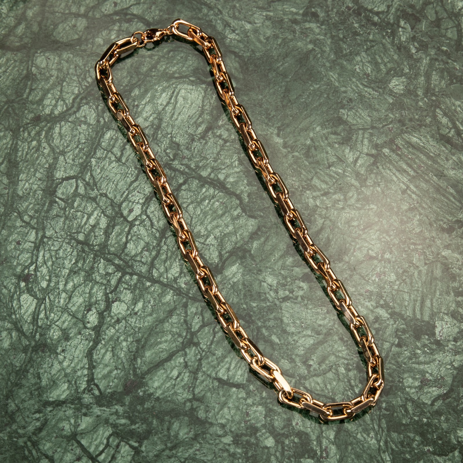 Solid Rose Gold Plated Heavy 316 Stainless Steel 8MM Hermes Link Chain