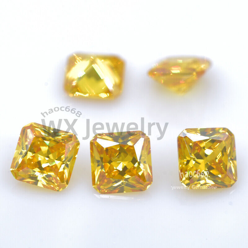 3x3mm-12x12mm Synthetic Square Octangle Loose Cubic Zirconia for making jewelry