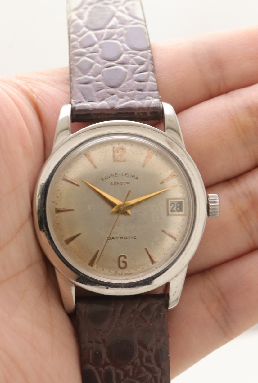 Used Favre Leuba Sandow Daymatic Automatic Cal. 1258 Swiss Made Men’s Watch.
