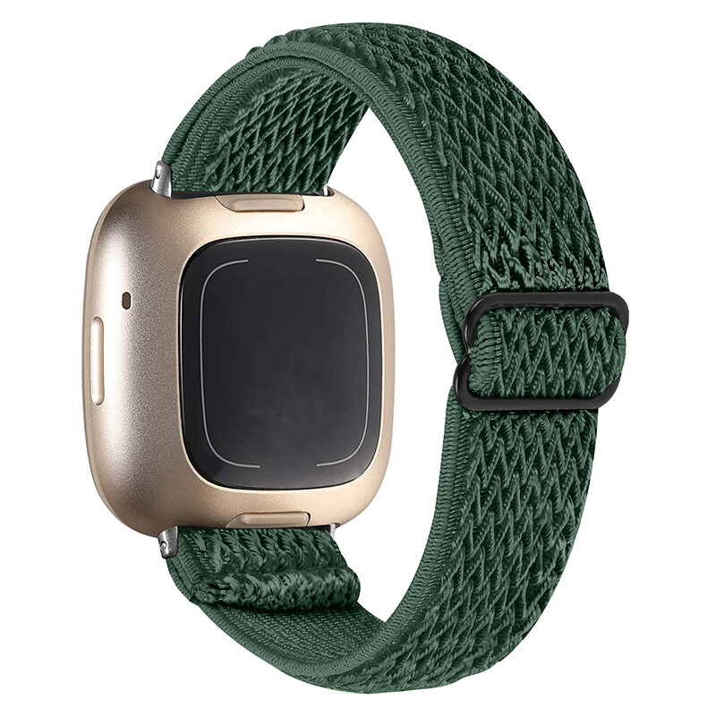 Replacement Sports Band For Fitbit Versa 3/Sense Woven Nylon Elastic Strap Band