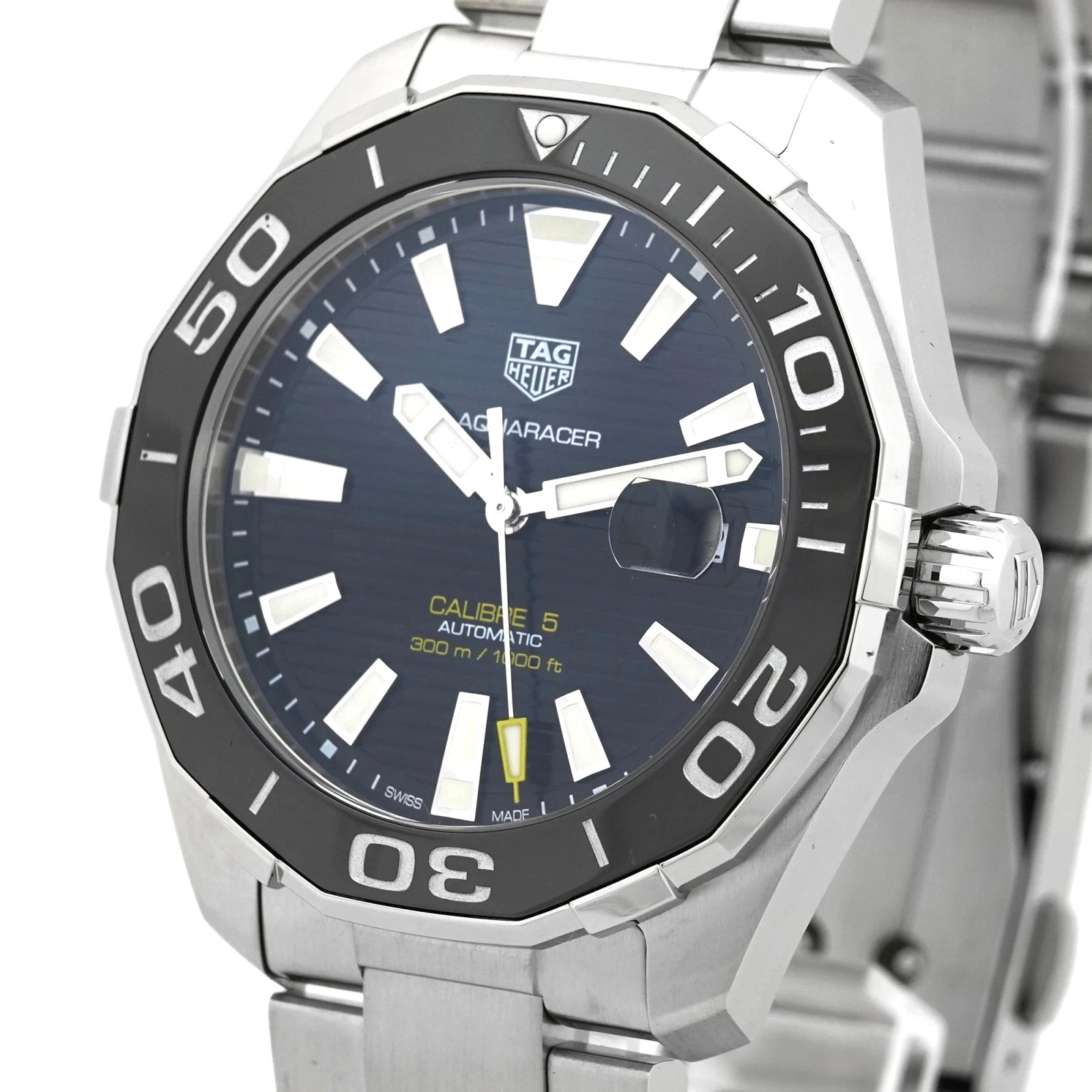 Tag Heuer Calibre 5 Aquaracer Men’s Watch Model WAY201A in Excellent Cond.