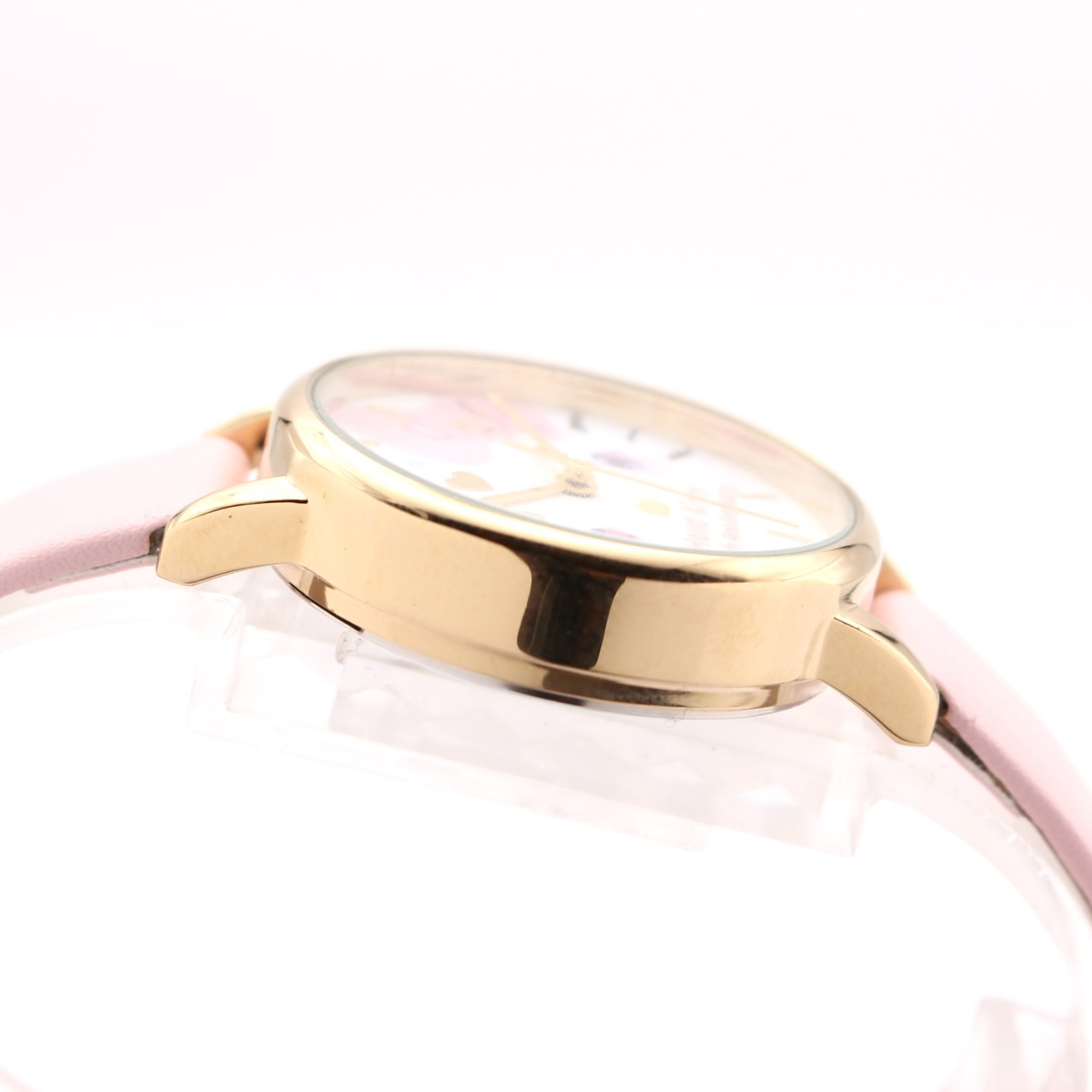 Hello Kitty 50th Anniversary Ladies Watch Pink Gold Quartz w/Box Warranty Japan