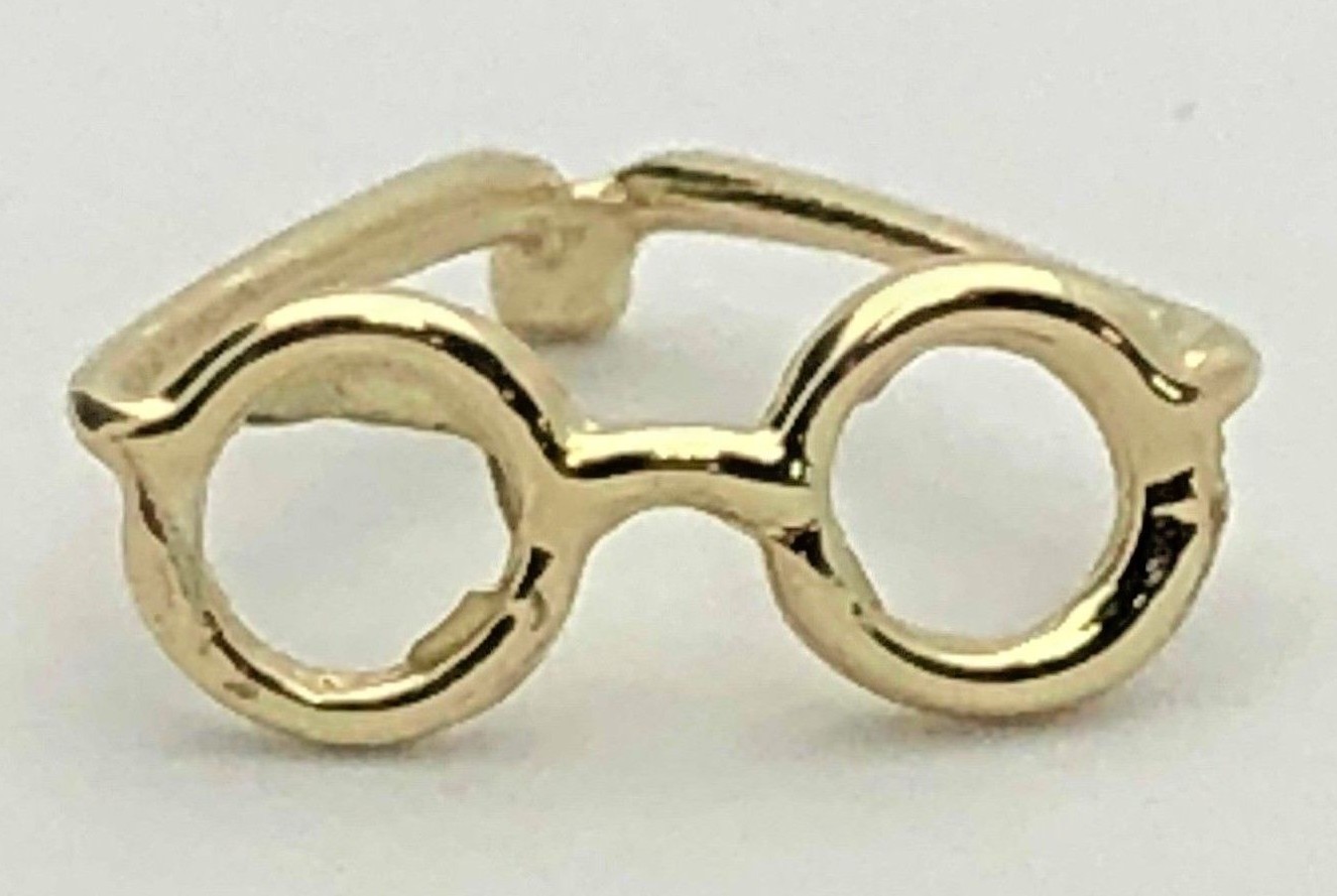 14k Yellow White or Rose Gold Sun Glasses Eye Glasses Charm Pendant