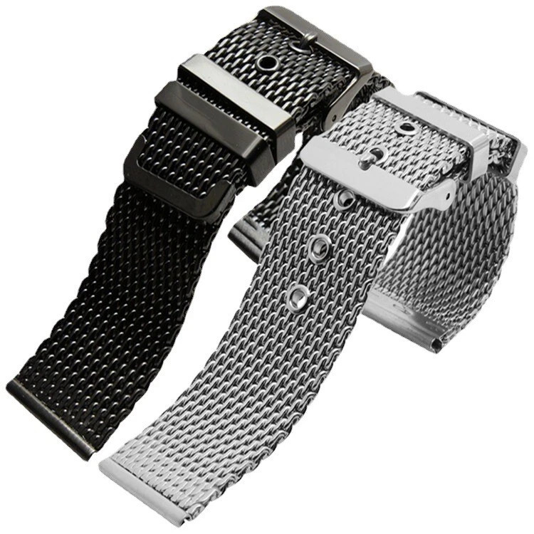 Milanese Stainless Steel Watch Strap Men’s Quality Mesh Metal Band 18 20 22 24mm