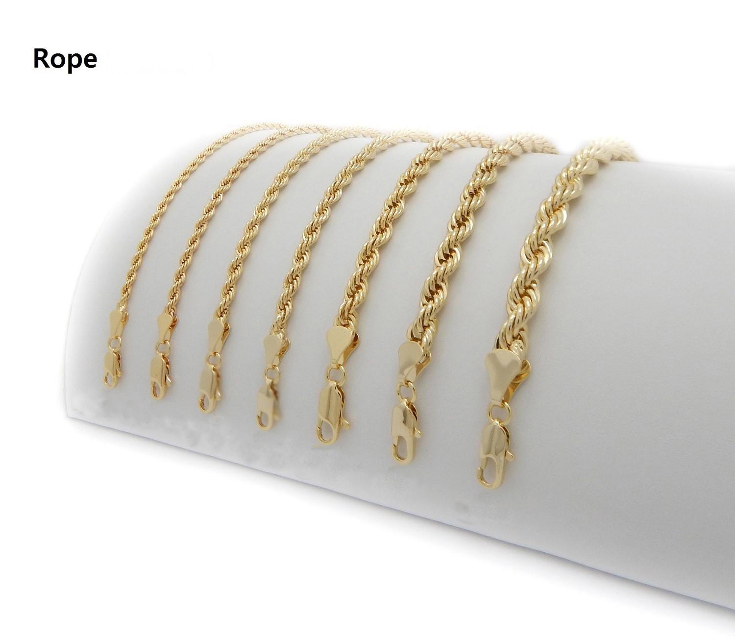 Men’s Rope Chain 8mm Hip Hop RUN DMC Necklace 20″ 22″ 24″ 26″ 30″ inch
