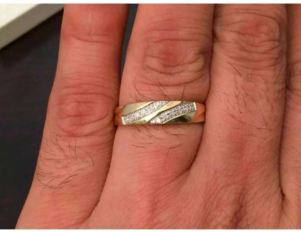 2.50 Ct Round Lab Created Diamond Trio Wedding Ring Set 14k Yellow Gold Plated