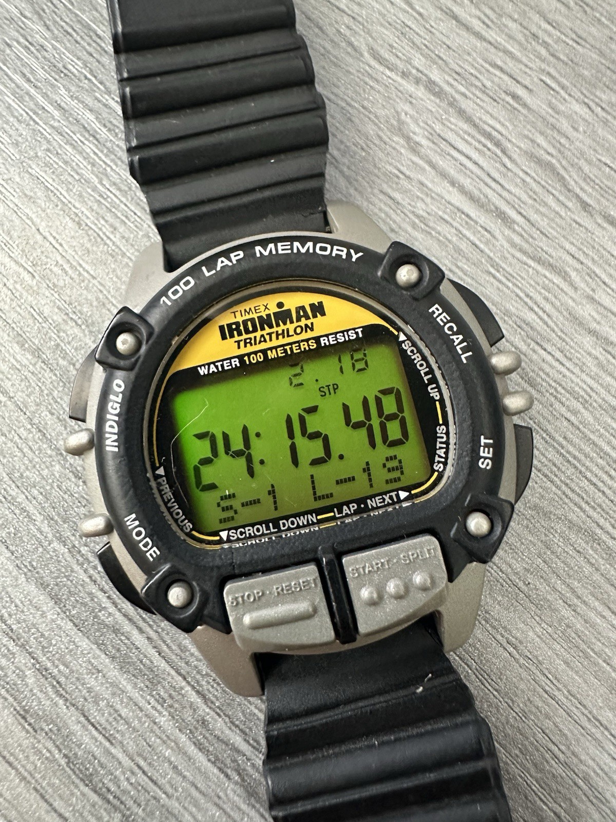 Vtg. Timex Ironman Jocko Willink Watch Men 42mm 100 Lap 2002 100M New Battery