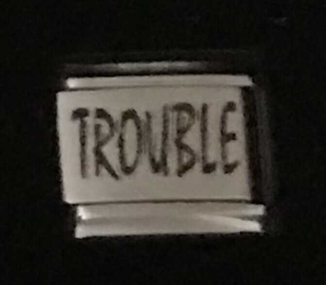 Trouble Laser WHOLESALE ITALIAN CHARM Link 9MM K2022BG10