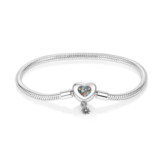 Heart Charm Bracelet, Love Bracelet, Bracelet For Charm, Beaded Heart Bracelet