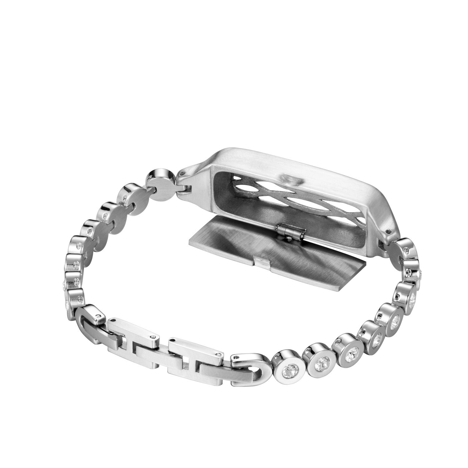 Stainless Steel Metal Rhinestone Watch Band Bracelet for Fitbit Flex 2 Holder