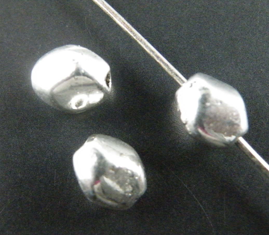 100pcs Tibetan Silver Little Stone Spacer Beads 7.5×6.5mm 10740