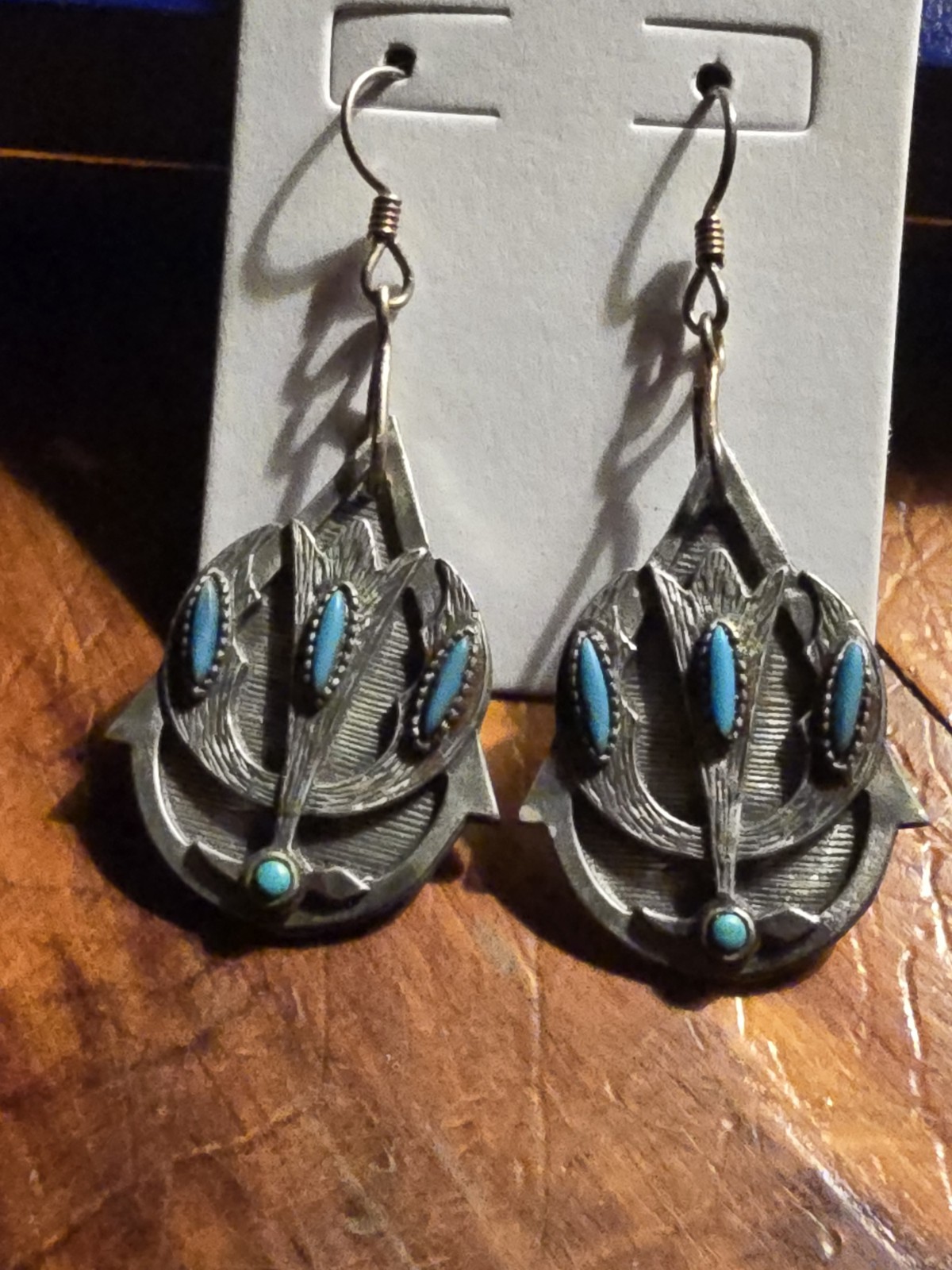 Mixed Lot Dangle/Drop Hook Earrings, Beaded Wood & Metal, Multicolor Cross