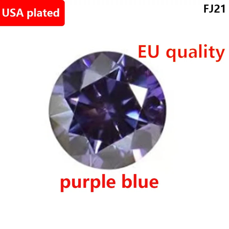Colorful 0.1ct-5ct Full Size Loose Moissanite Stone VVS1 Gemstones GRA Wholesale