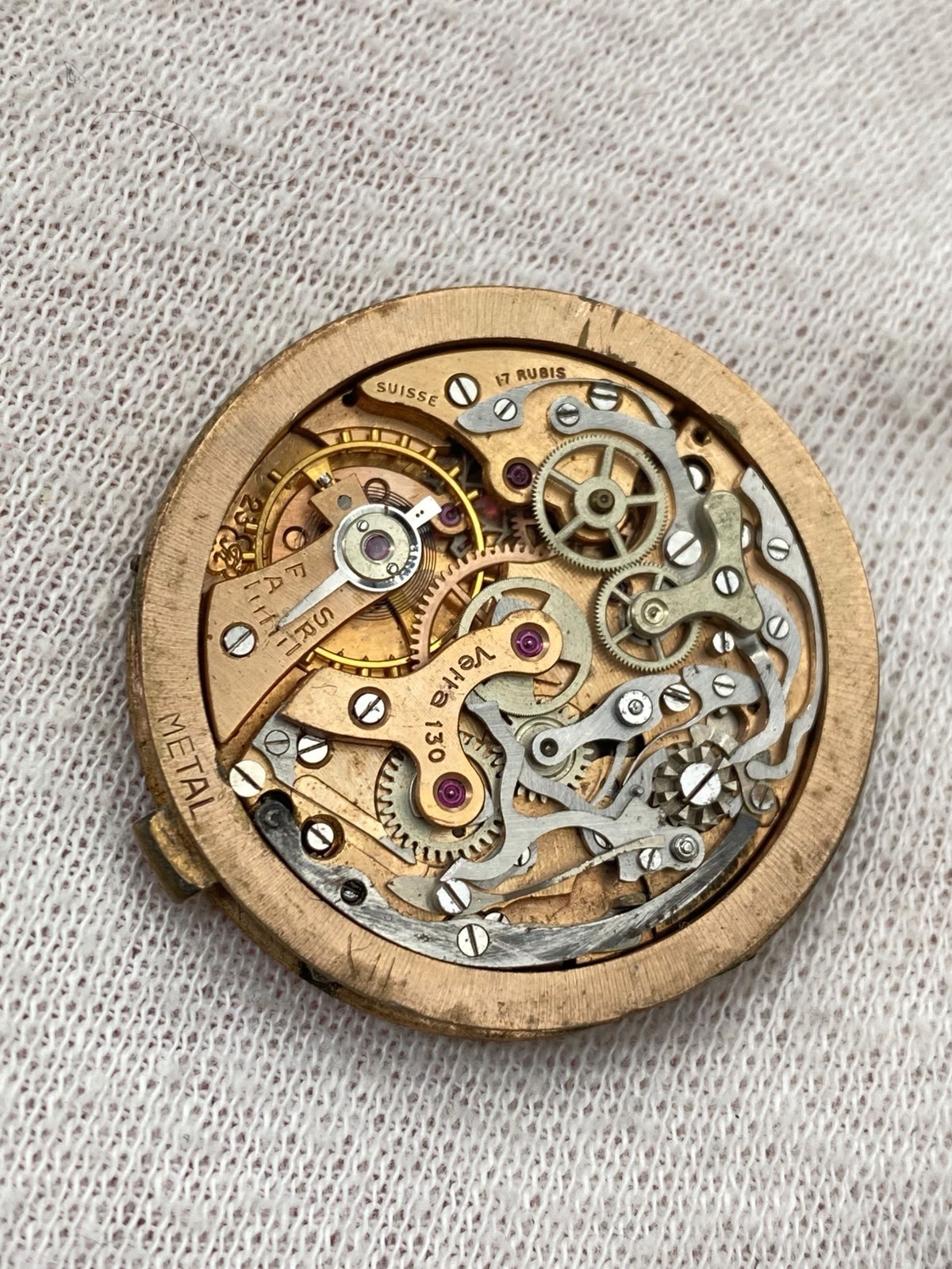 Rare Vintage Vetta 130 Chrono Valjoux 23 Movement spare parts