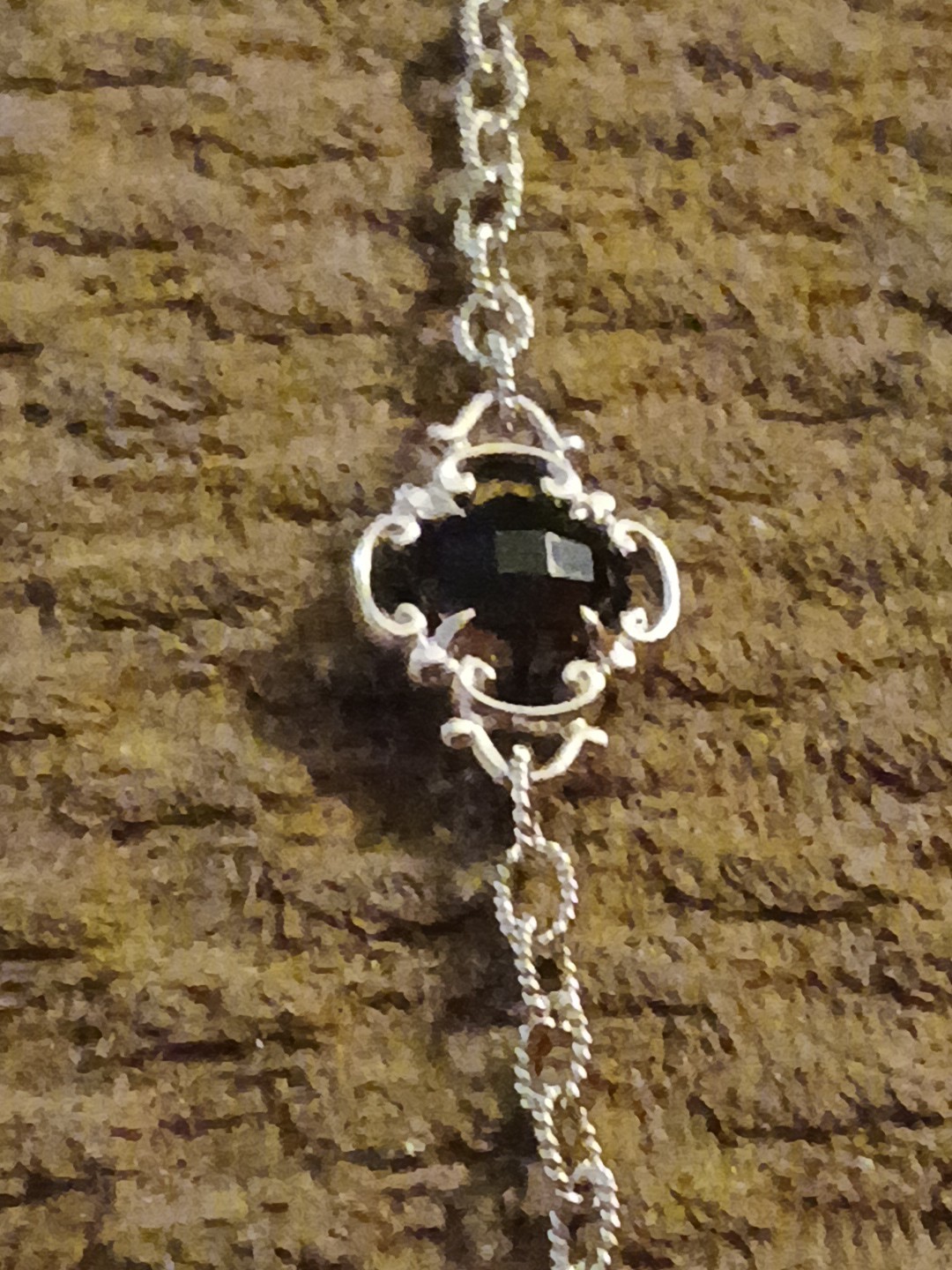 Gabriel & Co. Sterling Silver With Smokey Quartz Toggle 7″ Bracelet Excellent!!