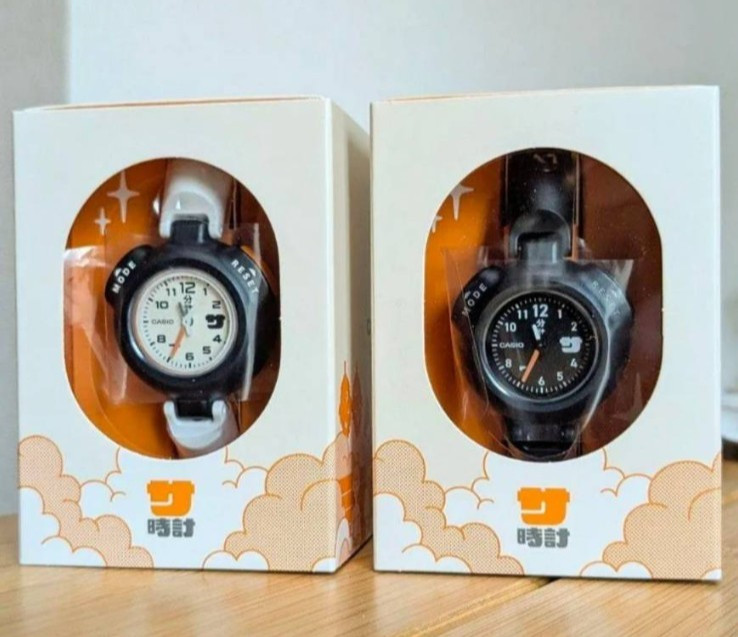 CASIO Sauna Watch “Sauna Watch” Black ＆ Orange pair set NEW from Japan