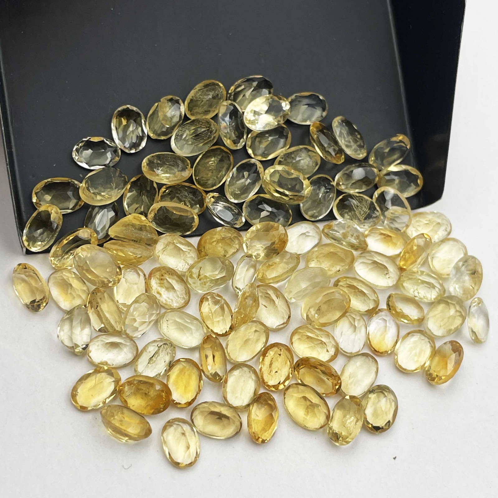 Natural Citrine Oval Cut Loose Gemstone Lot 238 Pcs 4*6 MM 100 CT