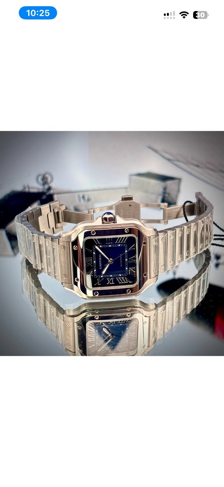 Cartier Santos de Cartier WSSA0063 Medium Blue Dial 2024