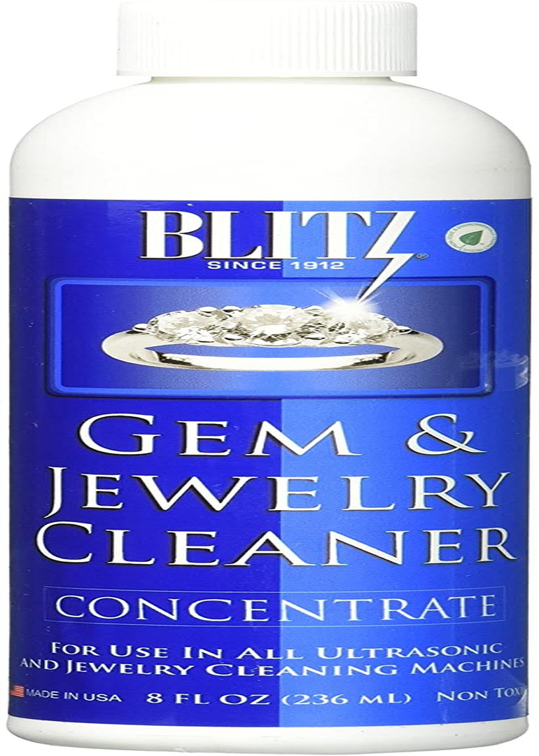 BLITZ Concentrated Jewelry Cleaning Solution For Ultrasonic Cleaners 8 oz F.