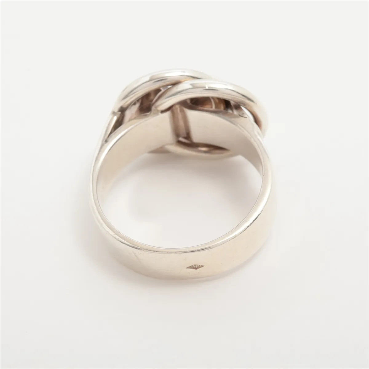 Hermès Deux Anneaux Ring 51 925 5.9g Silver