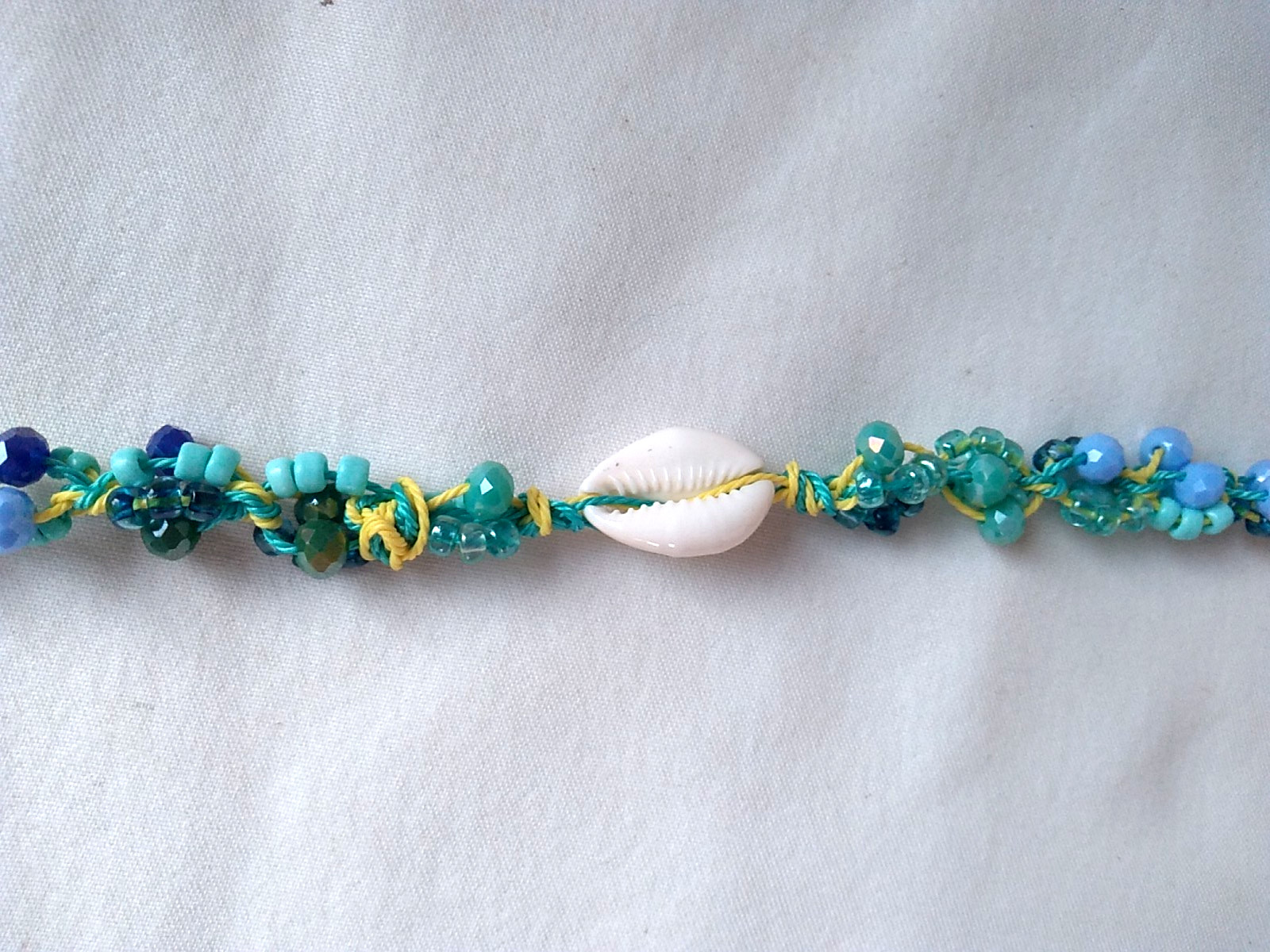 Beaded Macrame Anklet 10-12″ Adj Anklet Bracelet Boho Jewelry US Seller New