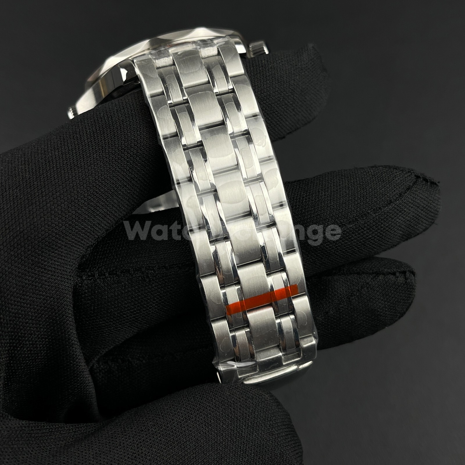 41mm Silver Stainless Steet Sapphire Glass Watch Case fit NH35 NH36 Seamaster