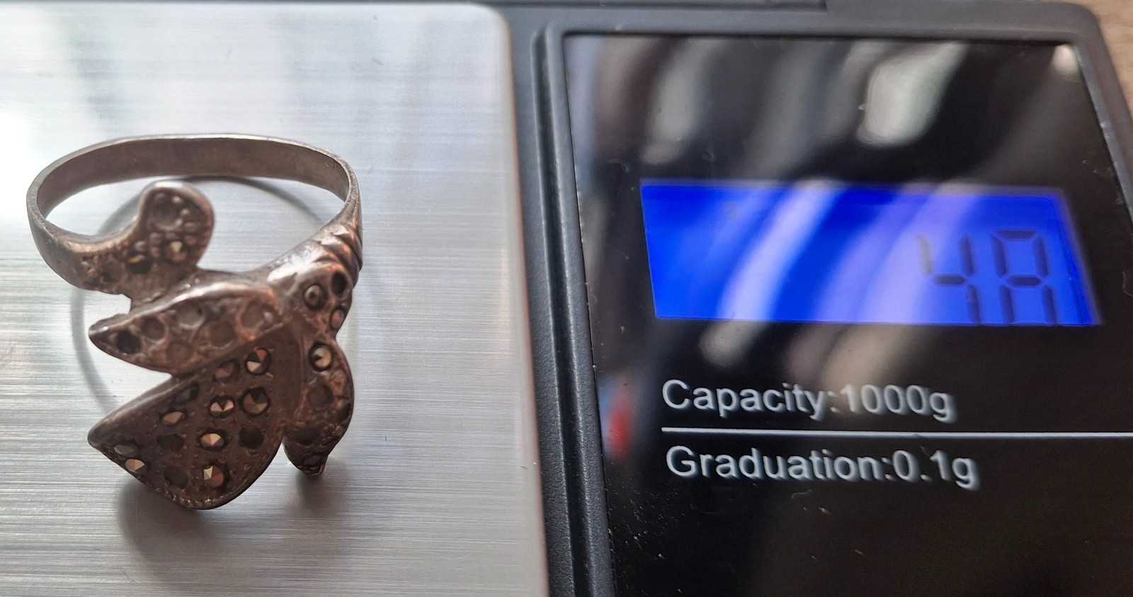 Vintage USSR RING IN STERLING SILVER 925 size 9(19)
