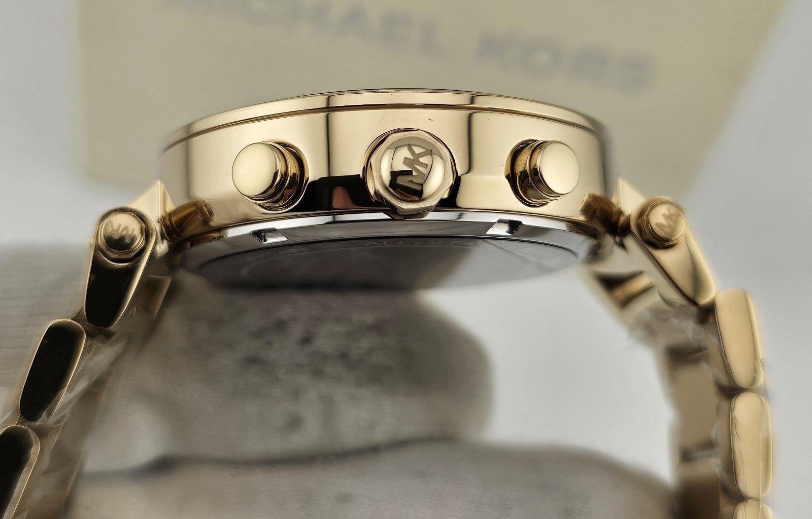MICHAEL KORS WOMENS WATCH YELLOW GOLD TONE STRAP & GOLD DIAL MK5354 GENUINE UK