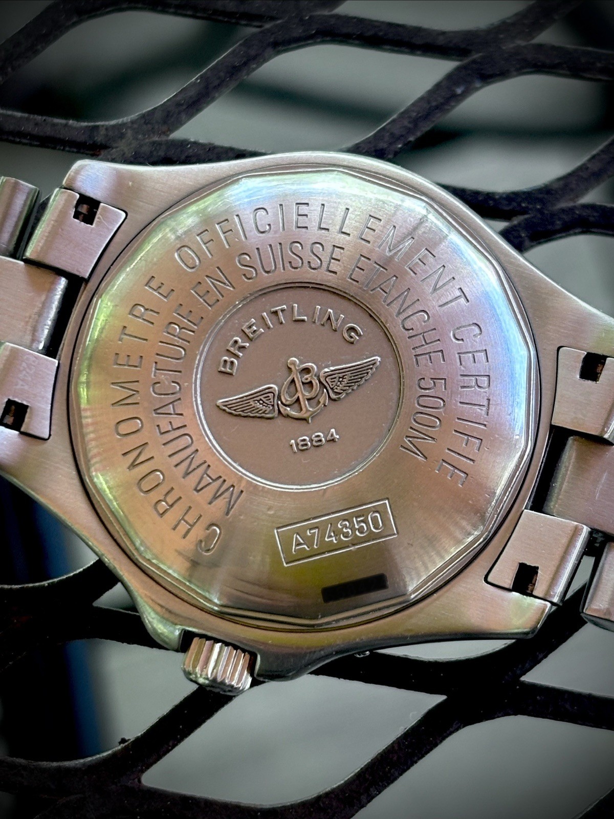 Breitling Colt FULL KIT! Chronometre 500M Quartz A74350 DIVER Arabic Black