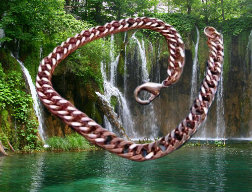 Solid Copper Anklet CA652G – 1/4 of an inch wide – Available in 8 to 11 inches.