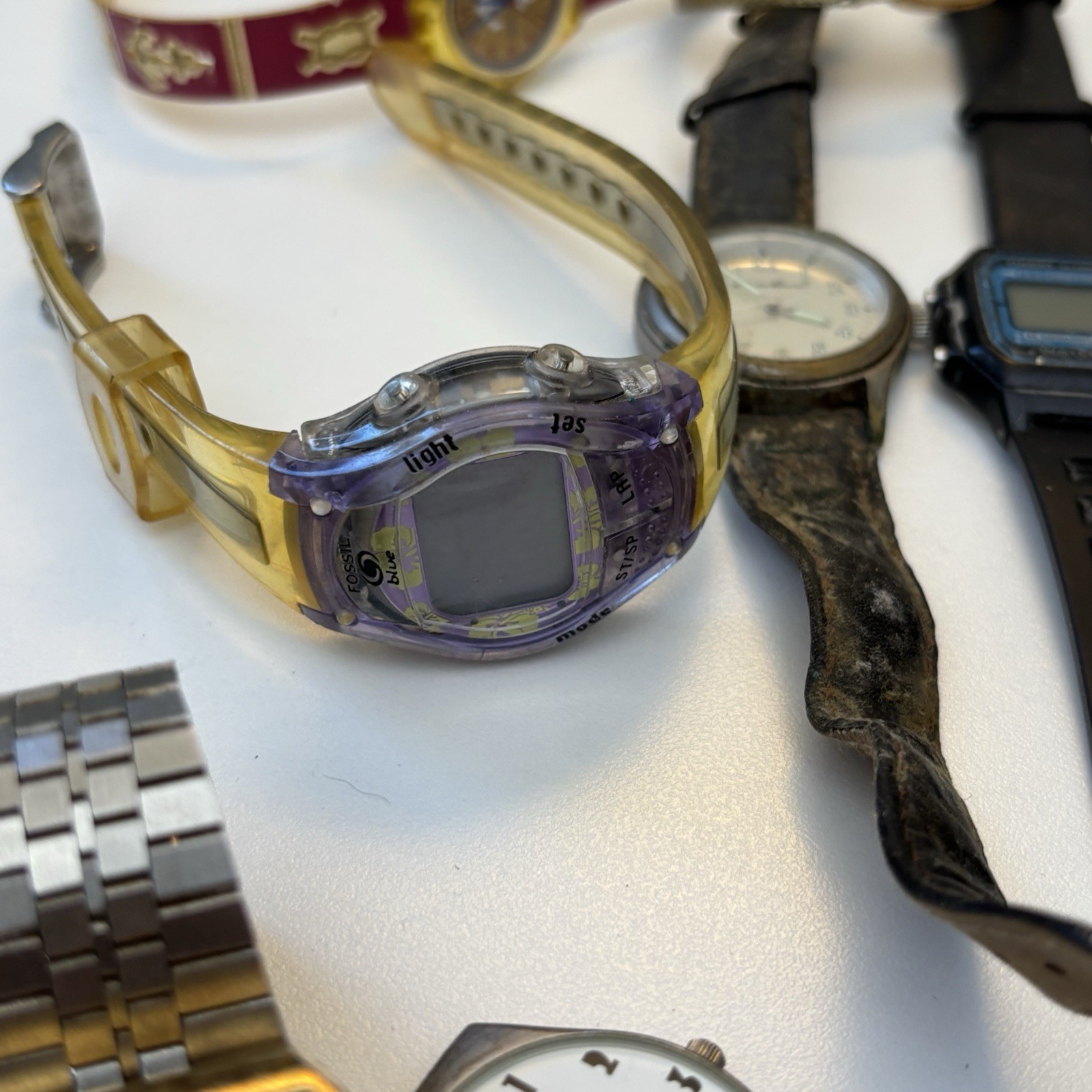 Vintage Untested Quartz Watch Lot – Swatch Casio Fossil Anne Klein Cross Guess