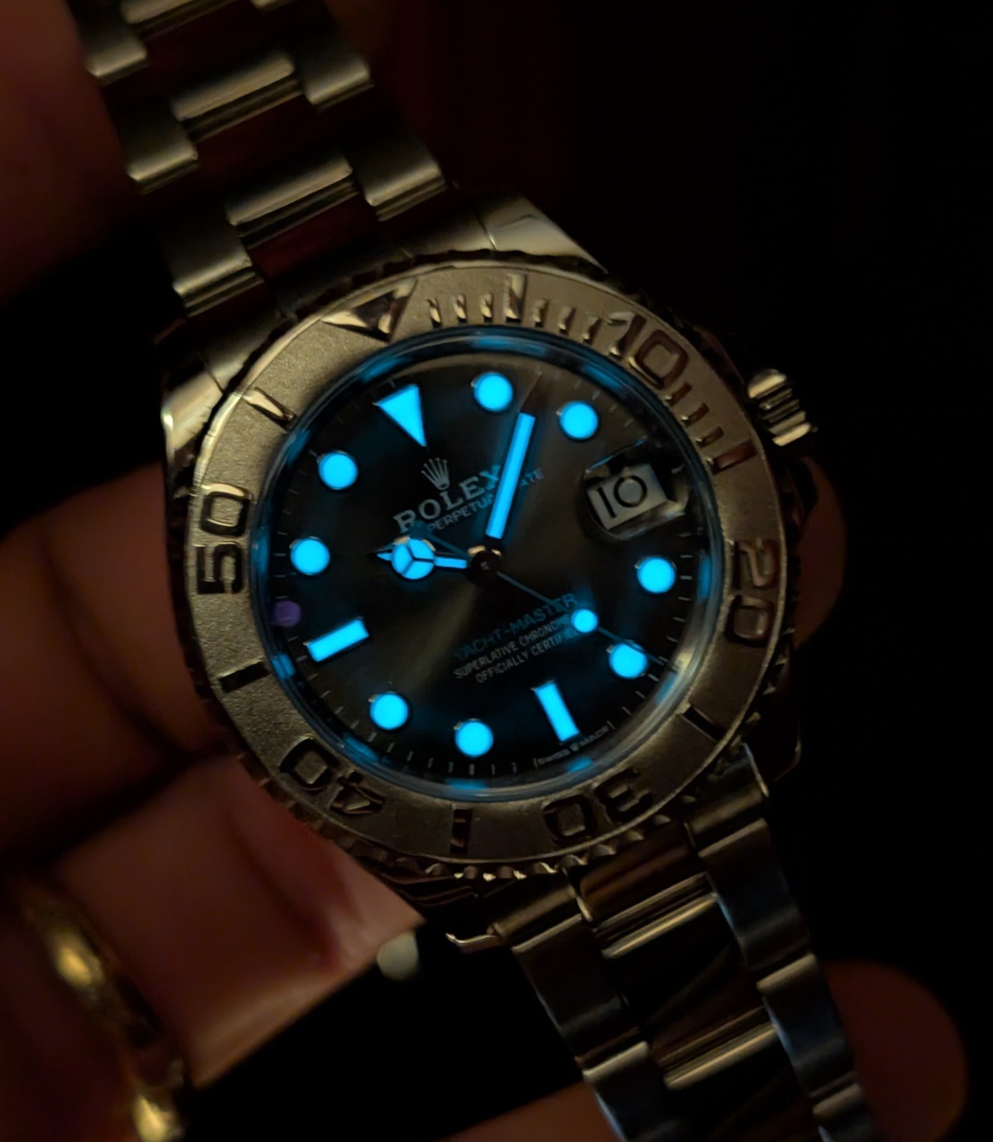 2020 Rolex Yacht-Master 37mm 268622 Rhodium Dial with Platinum Bezel