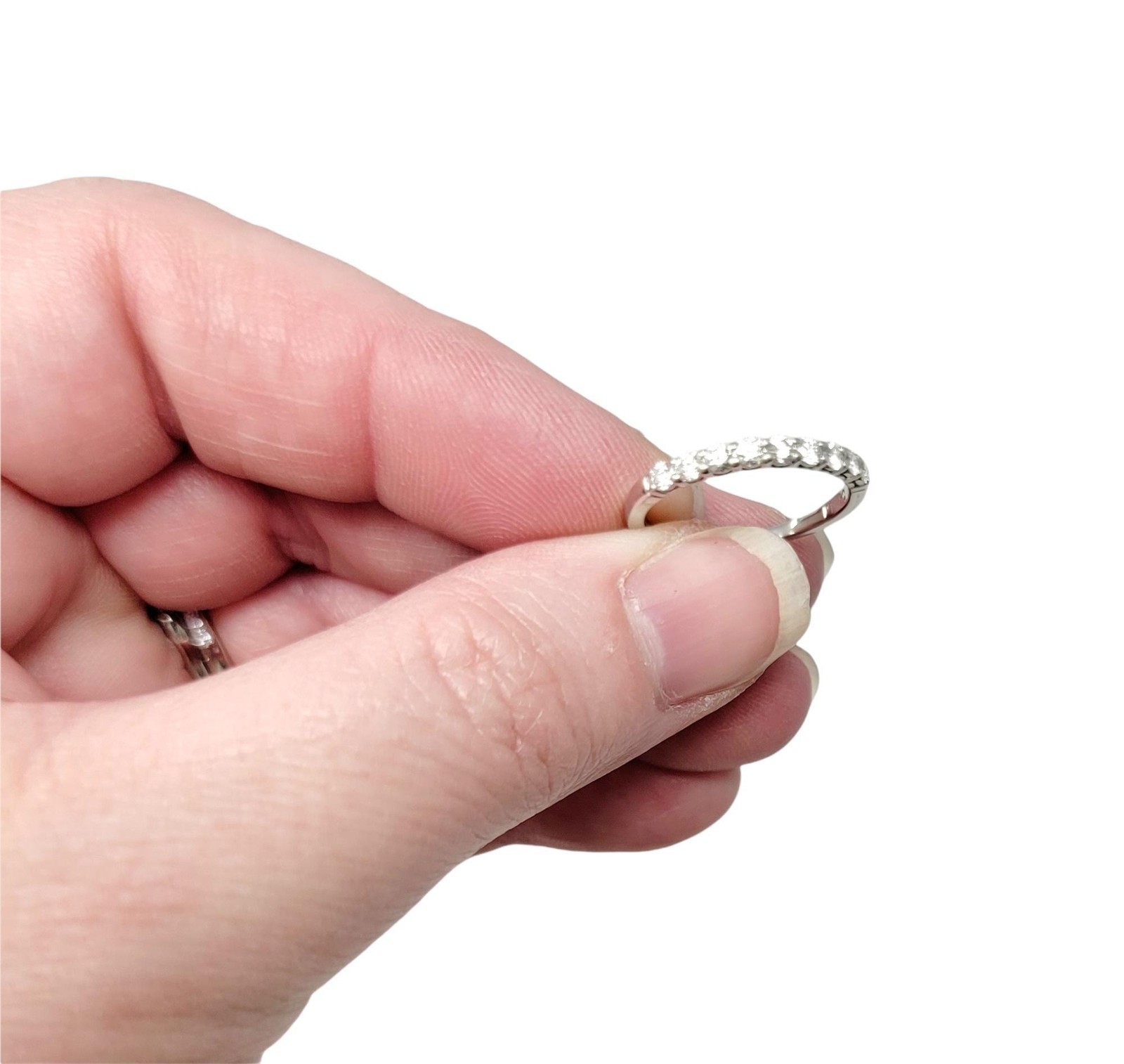 Tiffany & Co. Embrace Semi-Eternity 9 Round Diamond Band Ring in Platinum