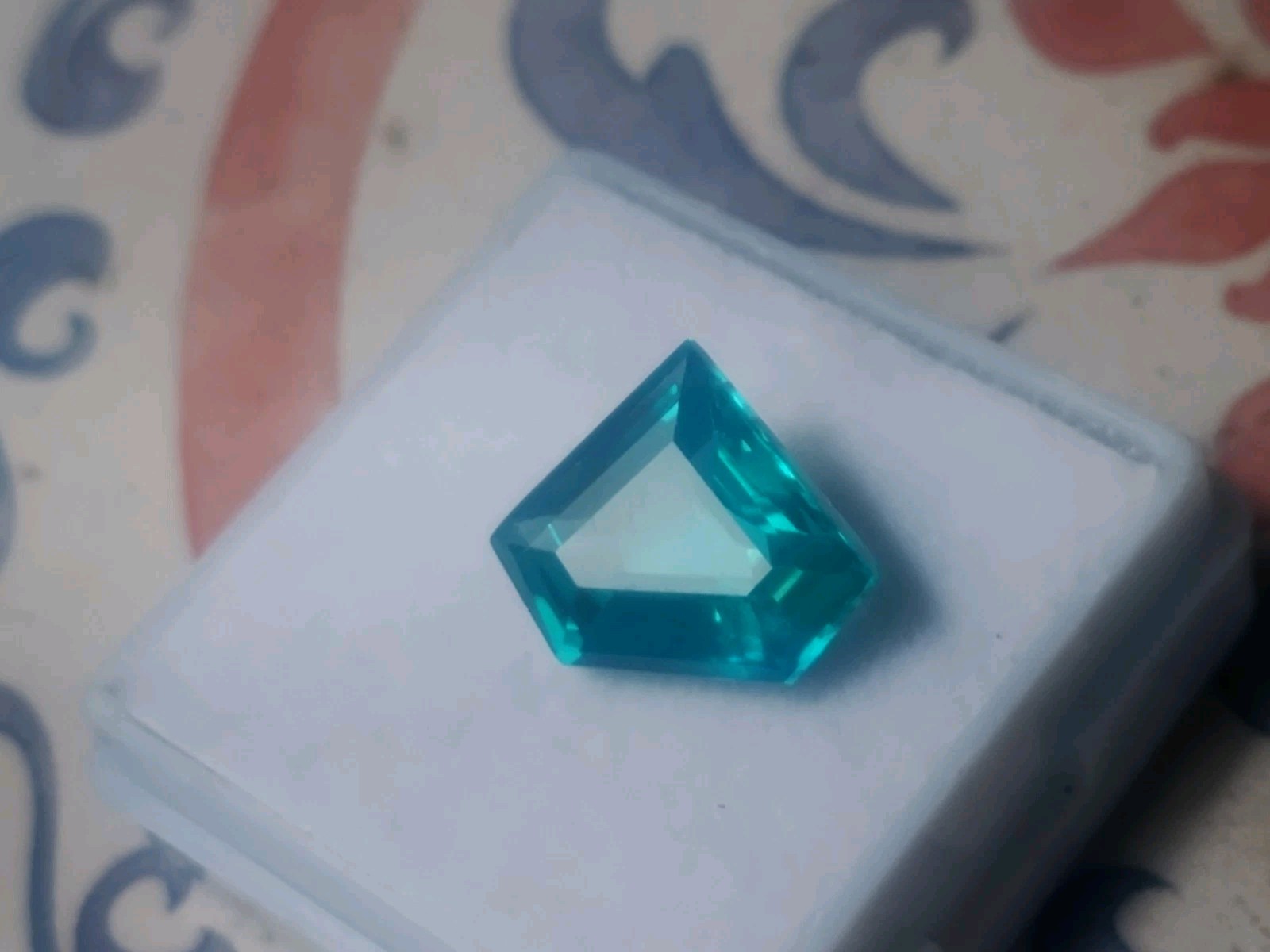 5.85ct Serendibite Green Bluish Unheated AGL Certified Fancy 10.5×12.5×5.7mm