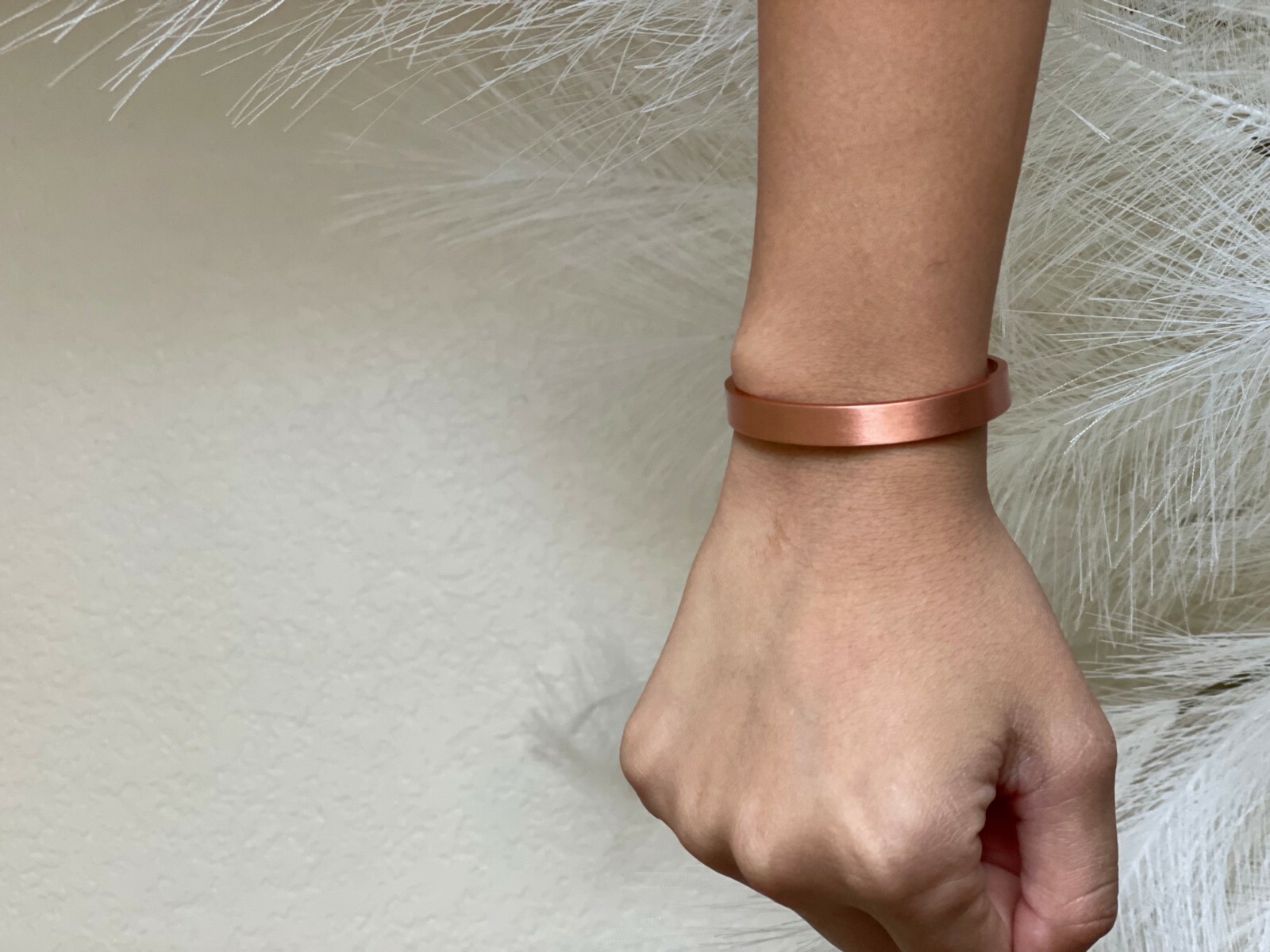 XL Plain Pure Copper Magnetic Bracelet Cuff Arthritis Pain Relief Balance Power
