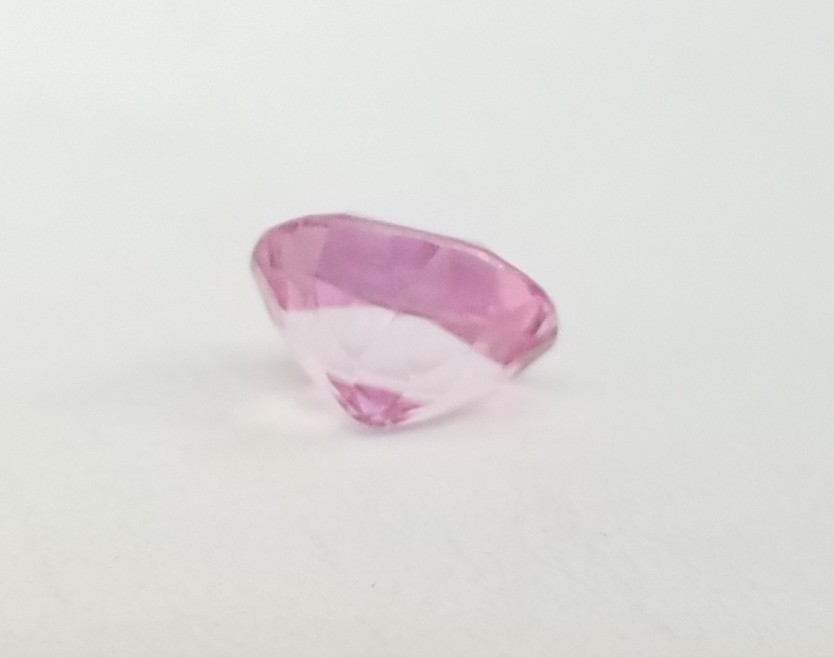 6.1 Carat oval synthetic Pink stone loose Gemstone 12.2MM X 10.1MM
