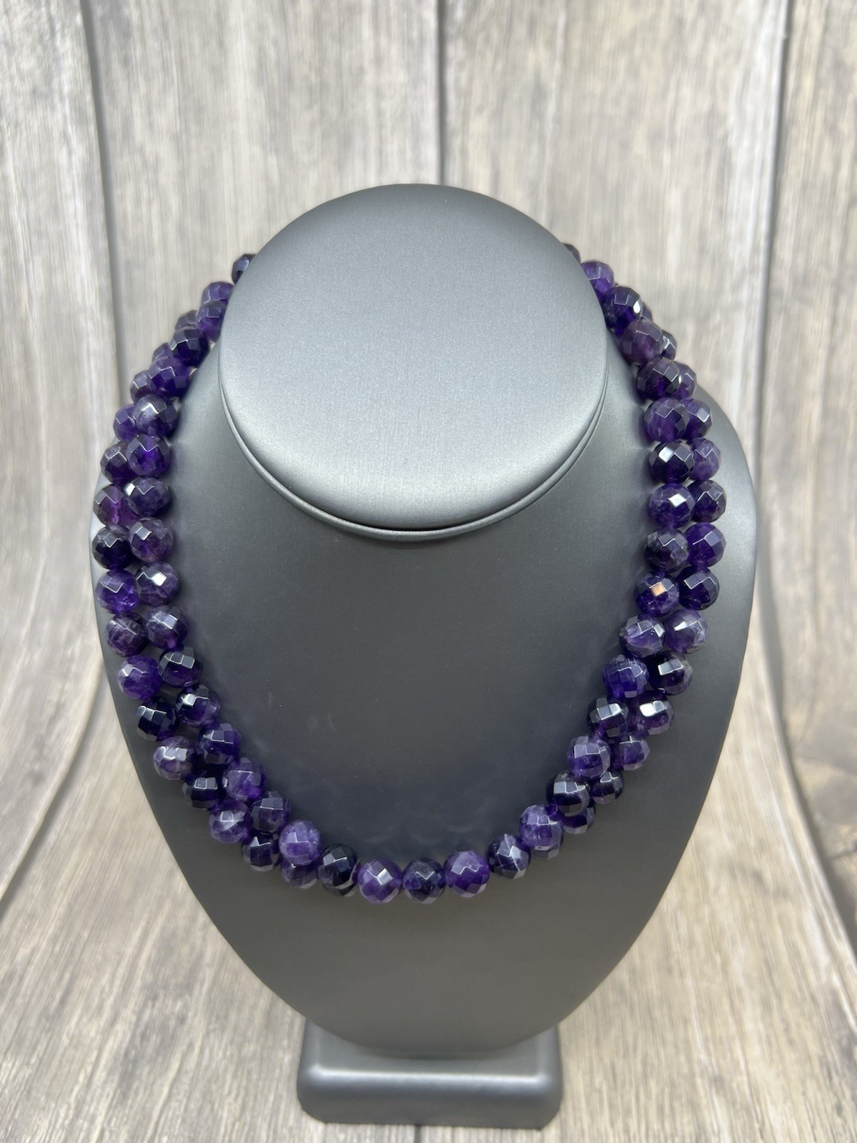 Amethyst Necklace 34″ & Earring Set Mine Finds by Jay King